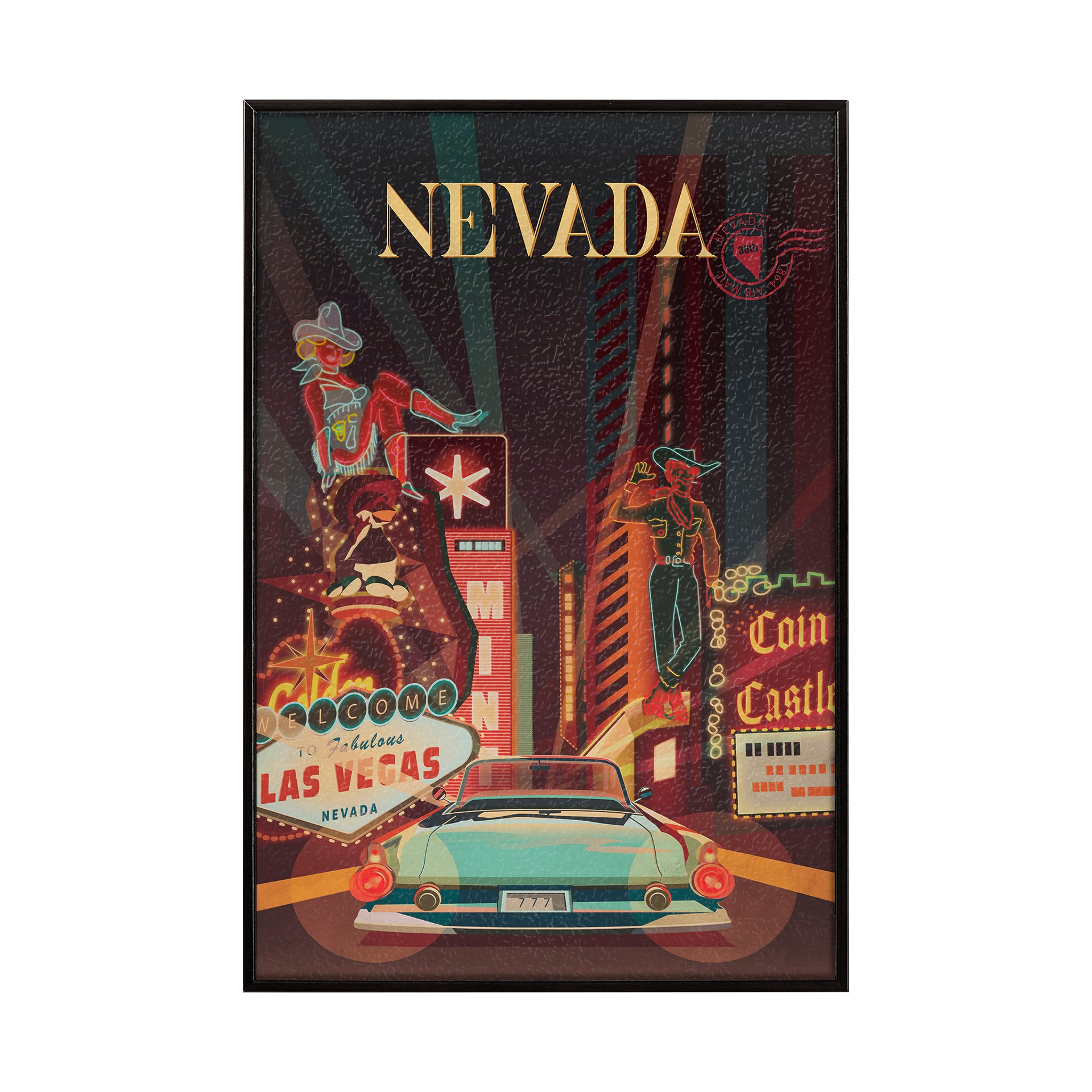 Nevada Go Framed Art