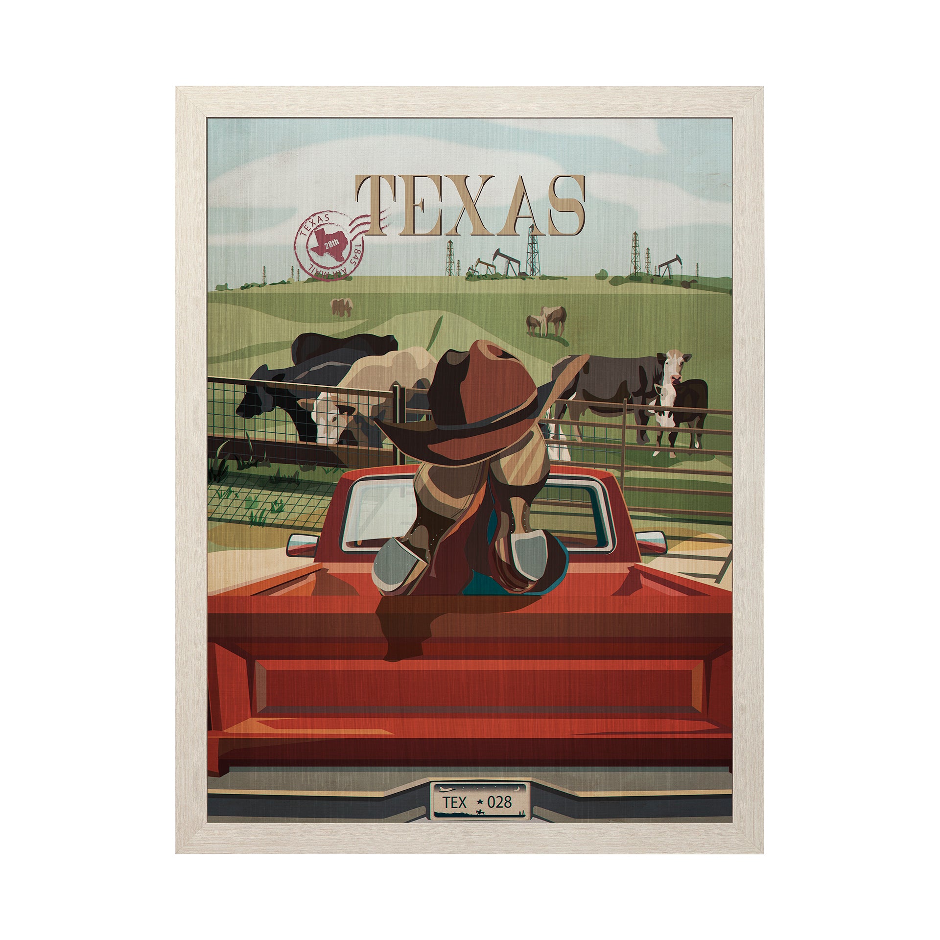 Texas Go Framed Art