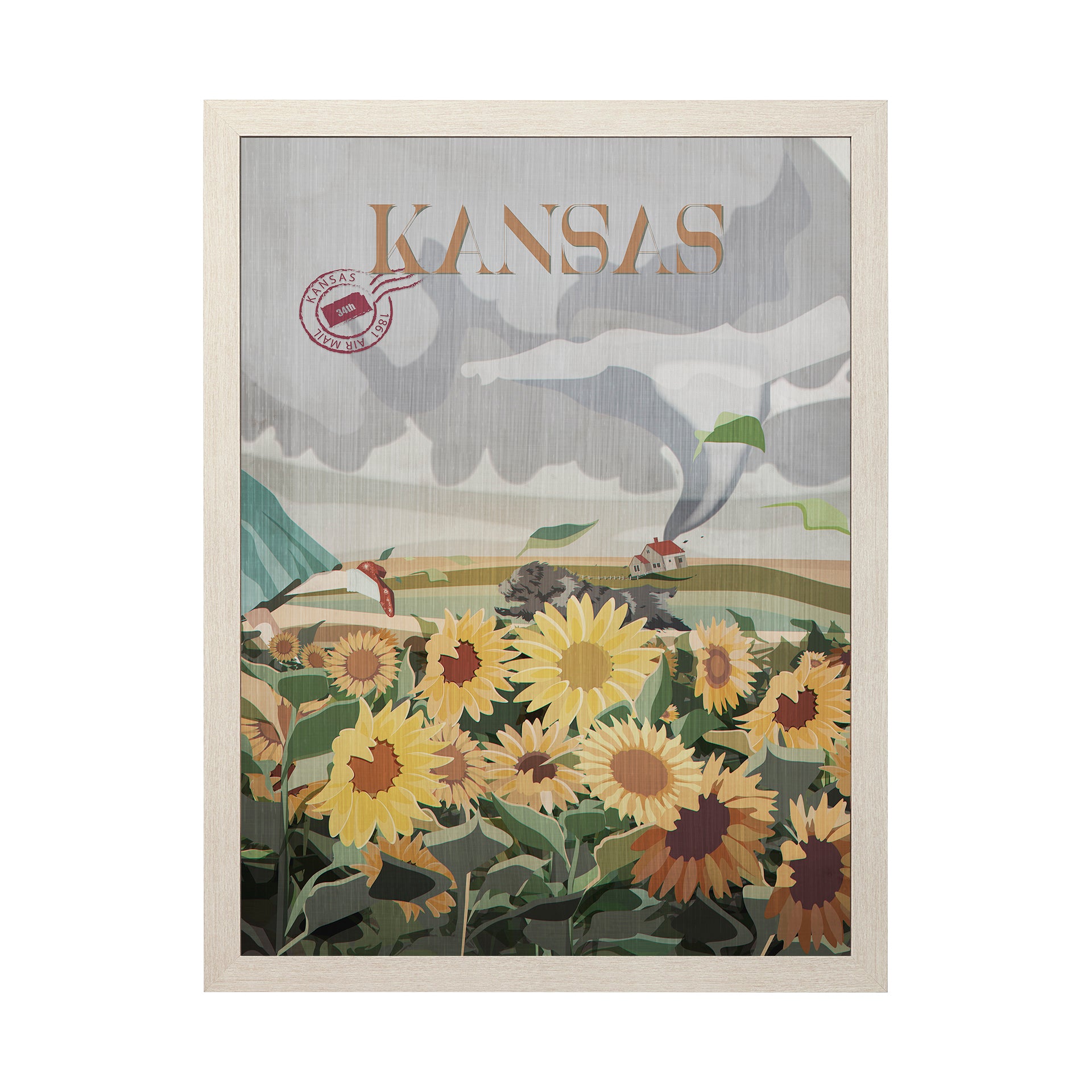 Kansas Go Framed Art