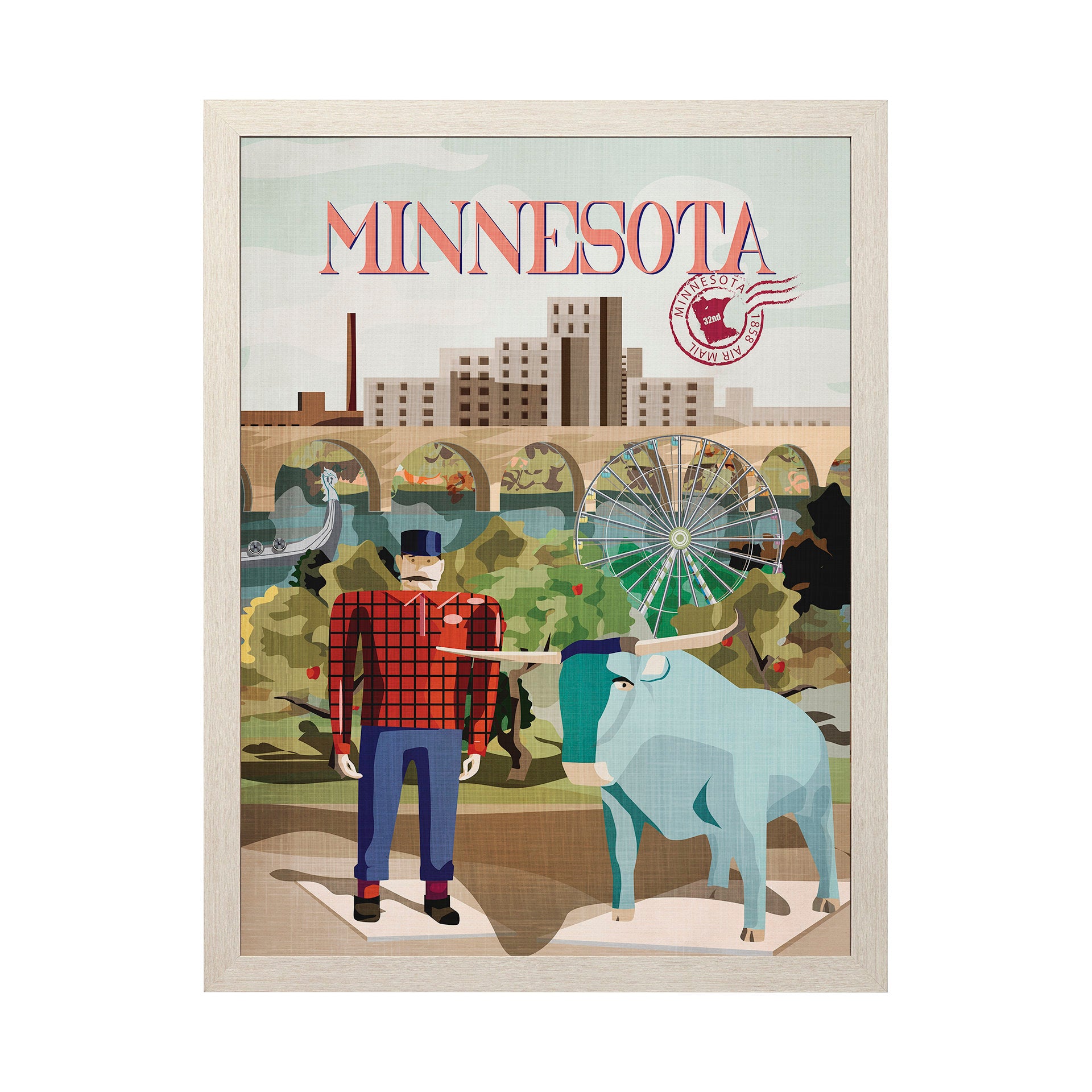 Minnesota Go Framed Art