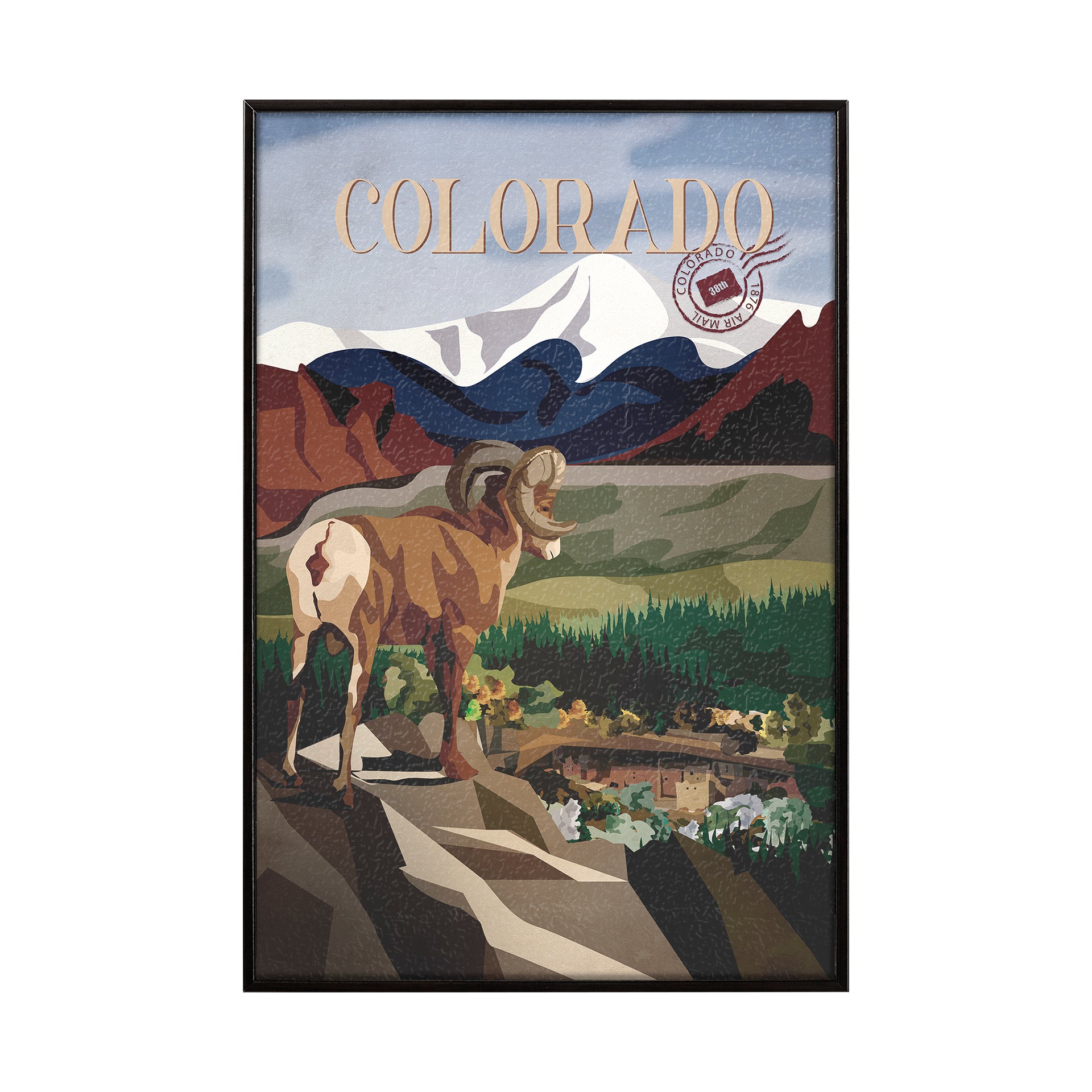 Colorado Go Framed Art