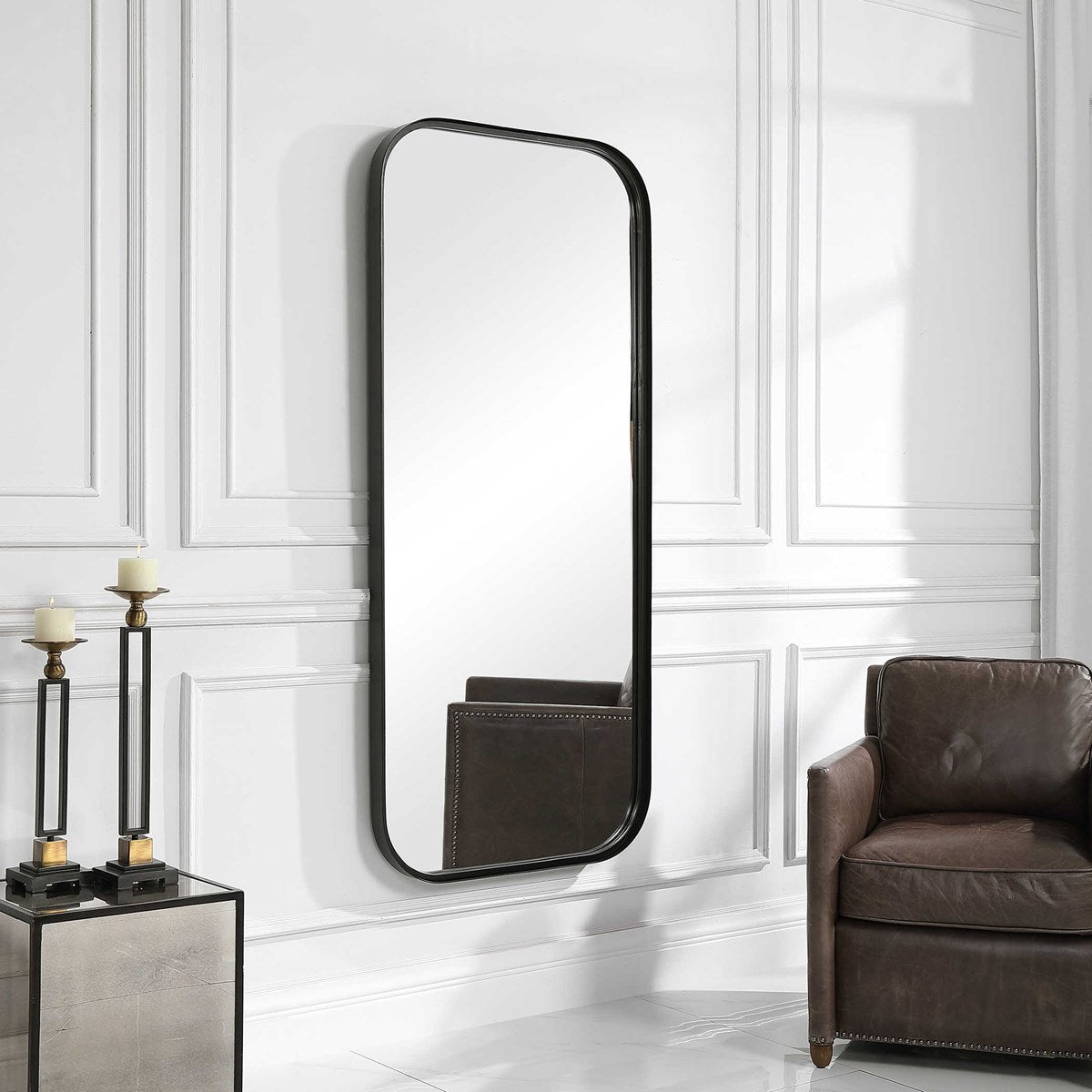 Concord Black Tall Mirror