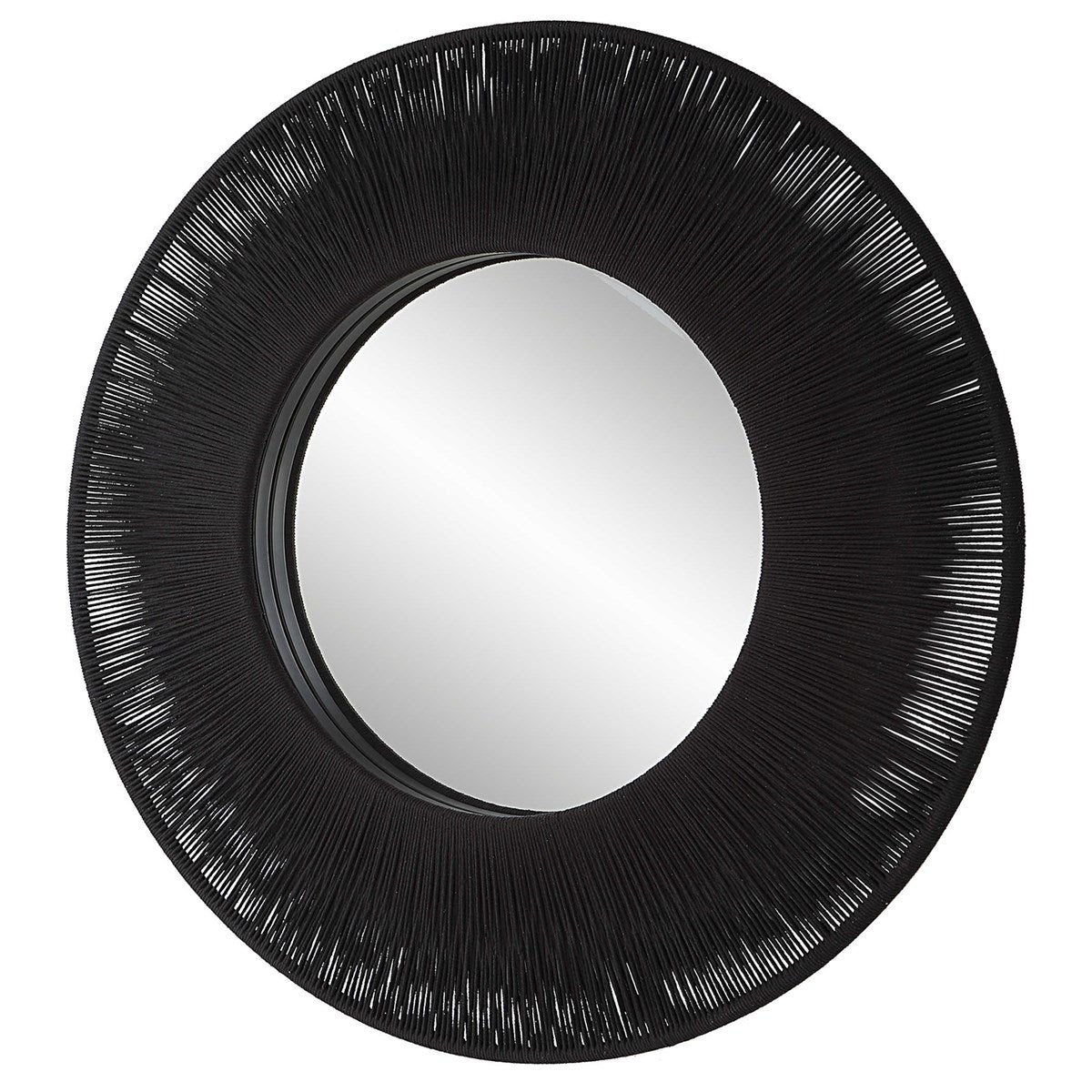 Sailors Knot Round Mirror - Black