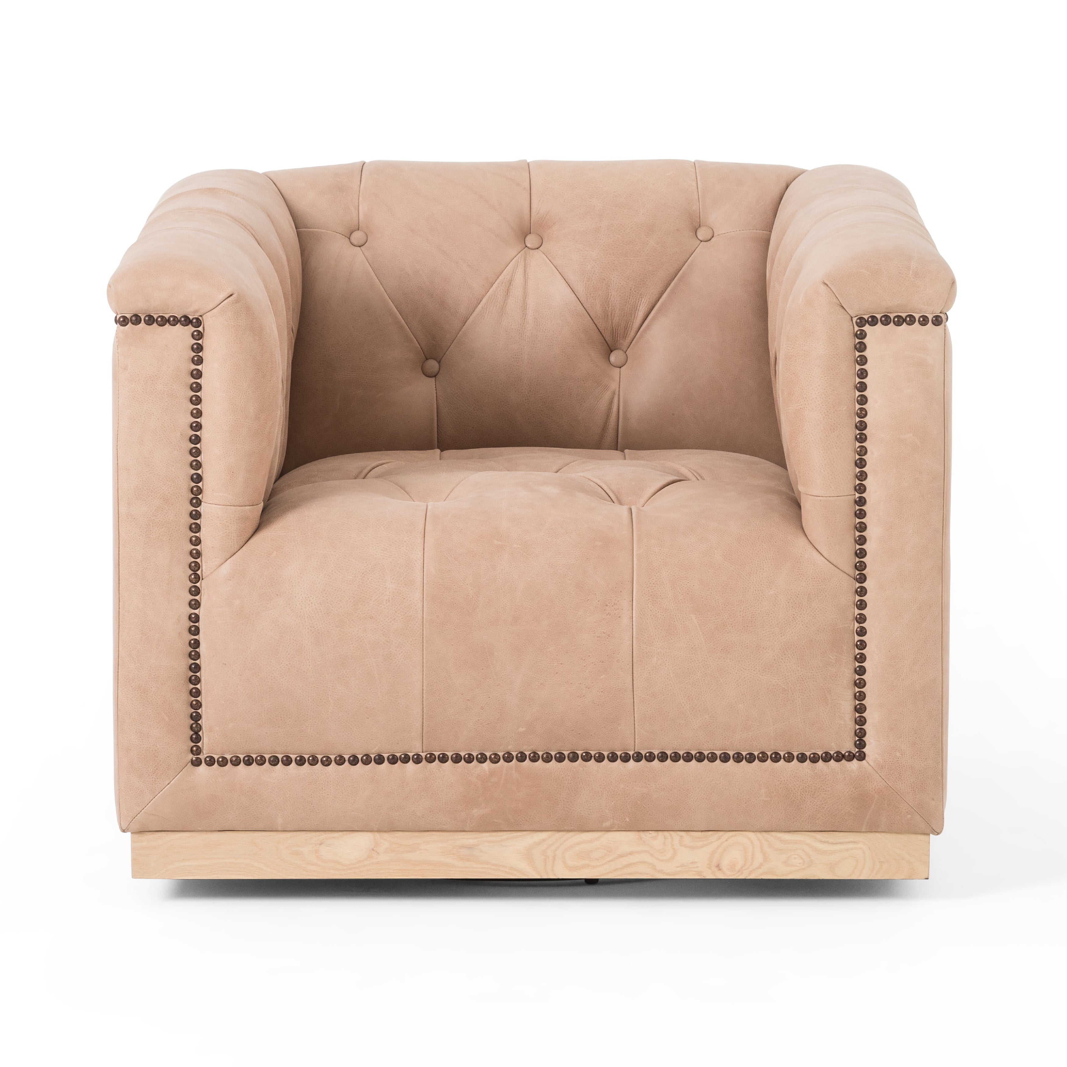 Manchester Leather Swivel Chair