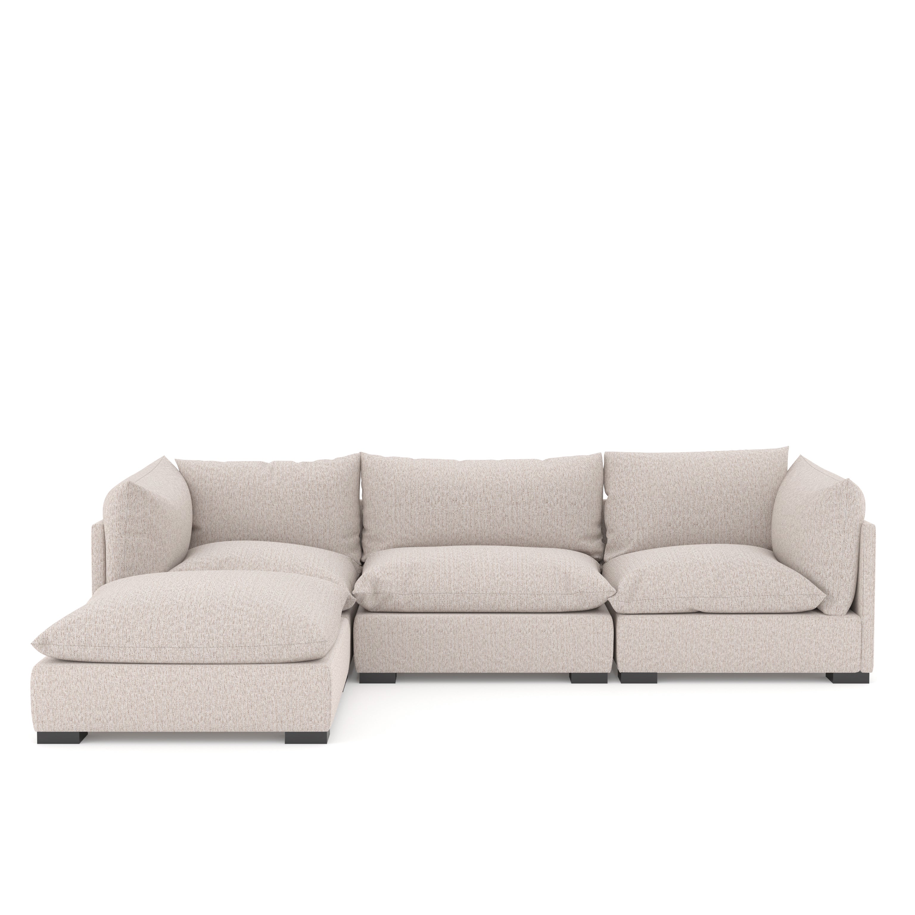 Webster 3-Piece Sectional with Ottoman
