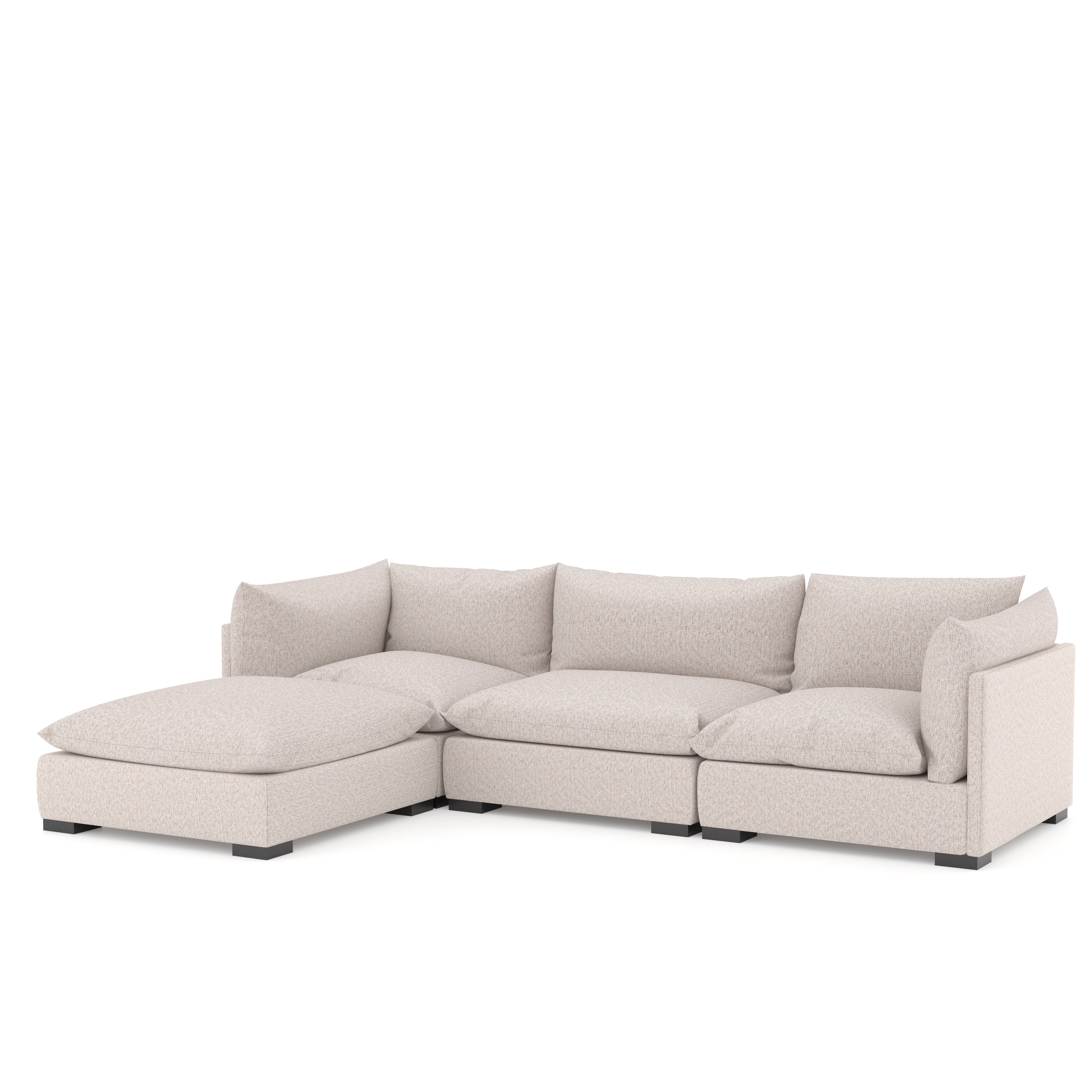 Webster 3-Piece Sectional with Ottoman