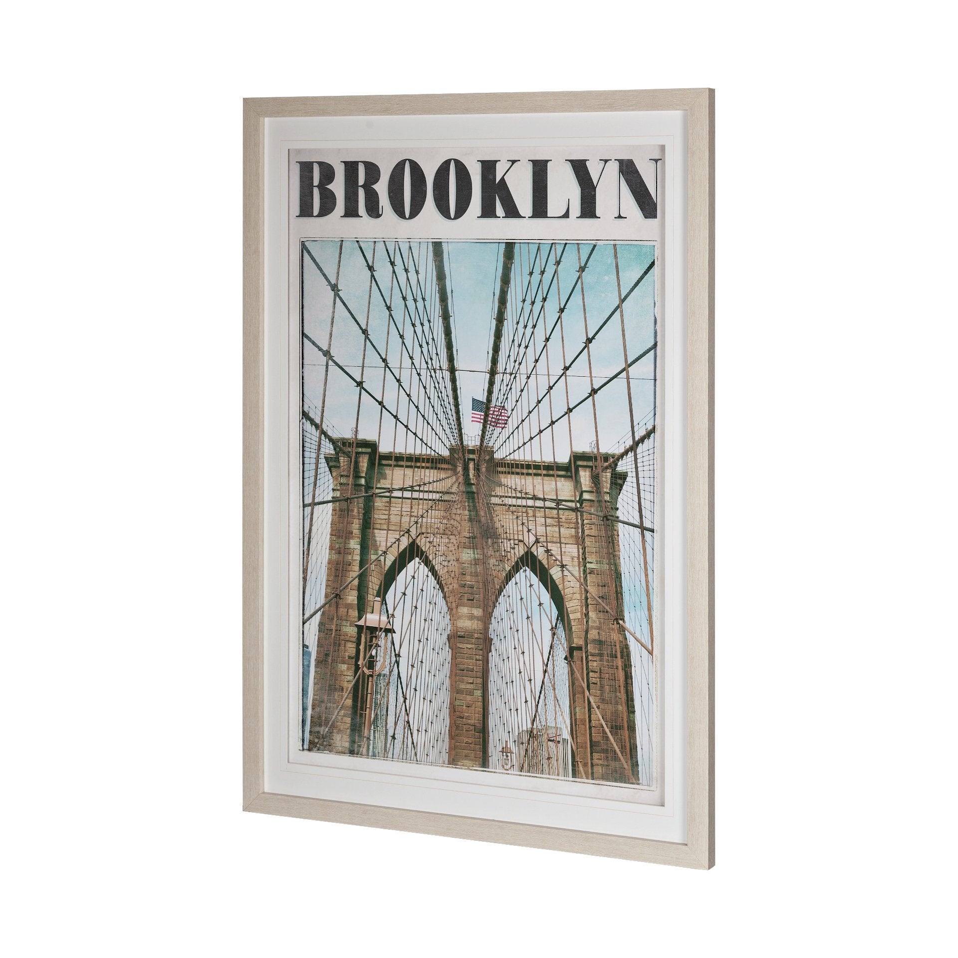 Vintage Brooklyn Framed Art