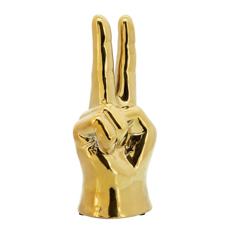 Gold Peace Sign