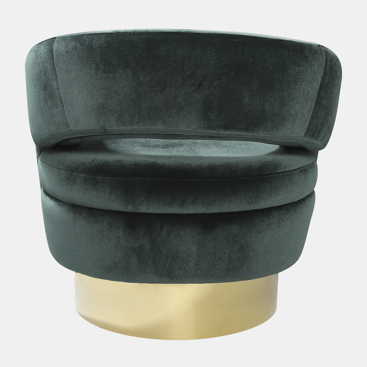 Green Velveteen Swivel Chair