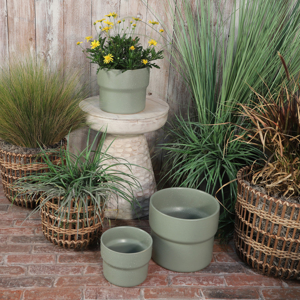 Green Mushroom Planters