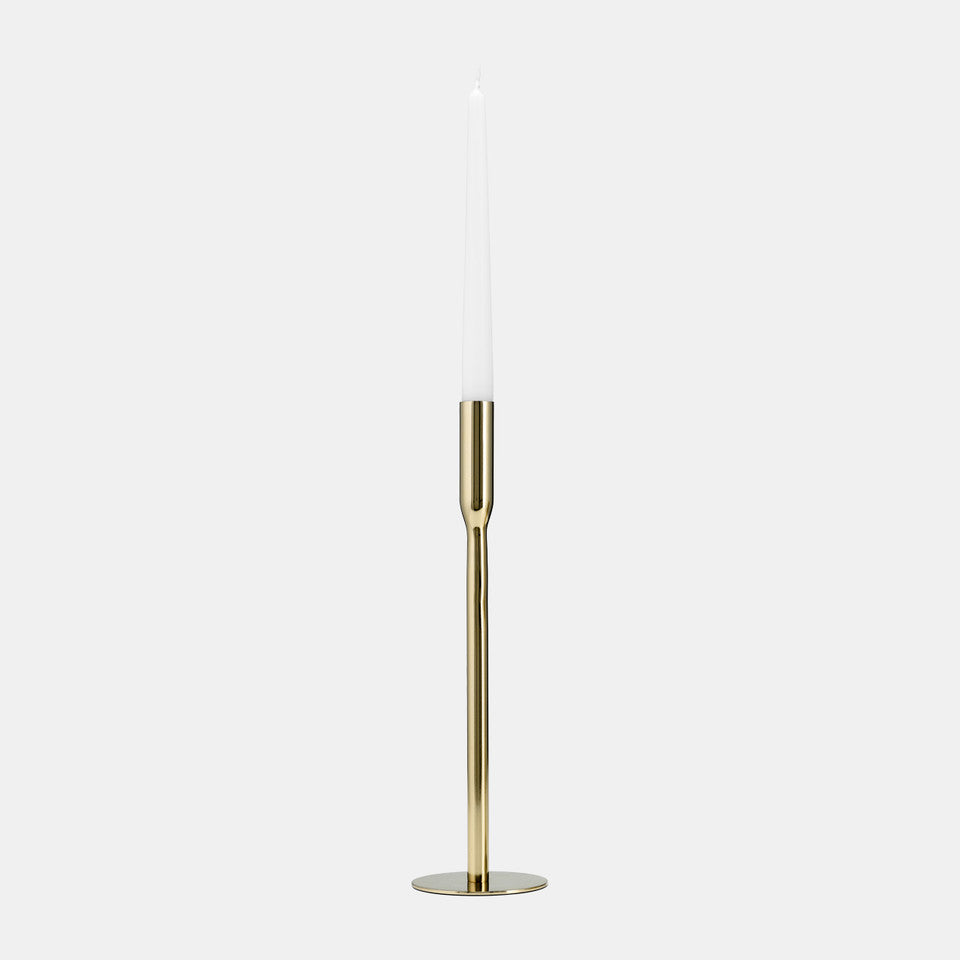 Brass Linear Taper Candle Holder