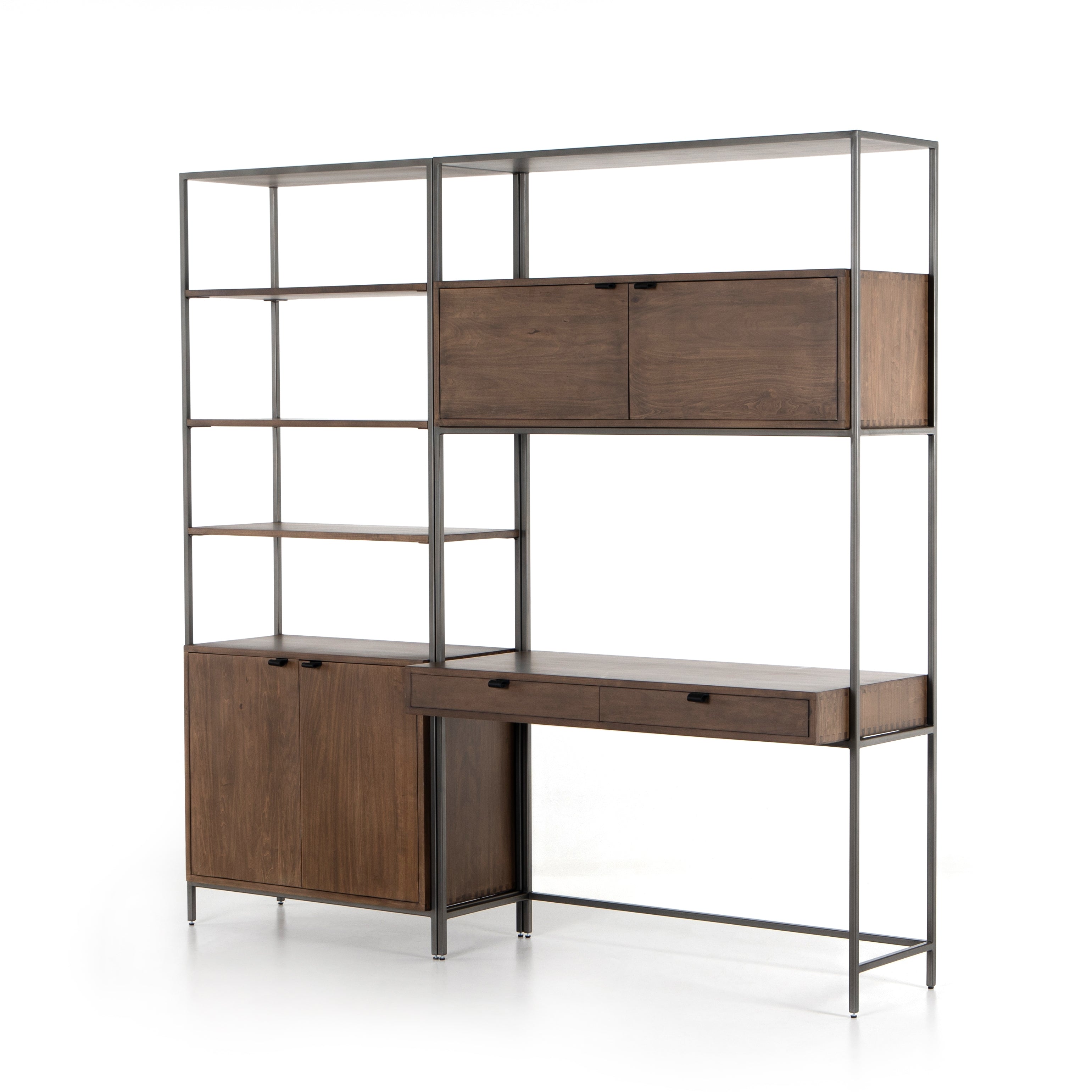 Thomas Modular Wall Desk with Bookcase