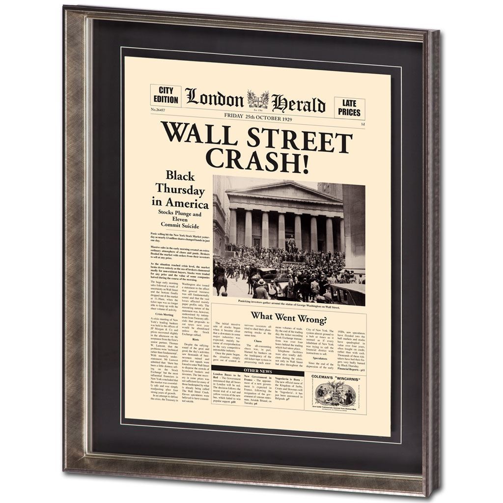 Wall Street Crash Wall Art