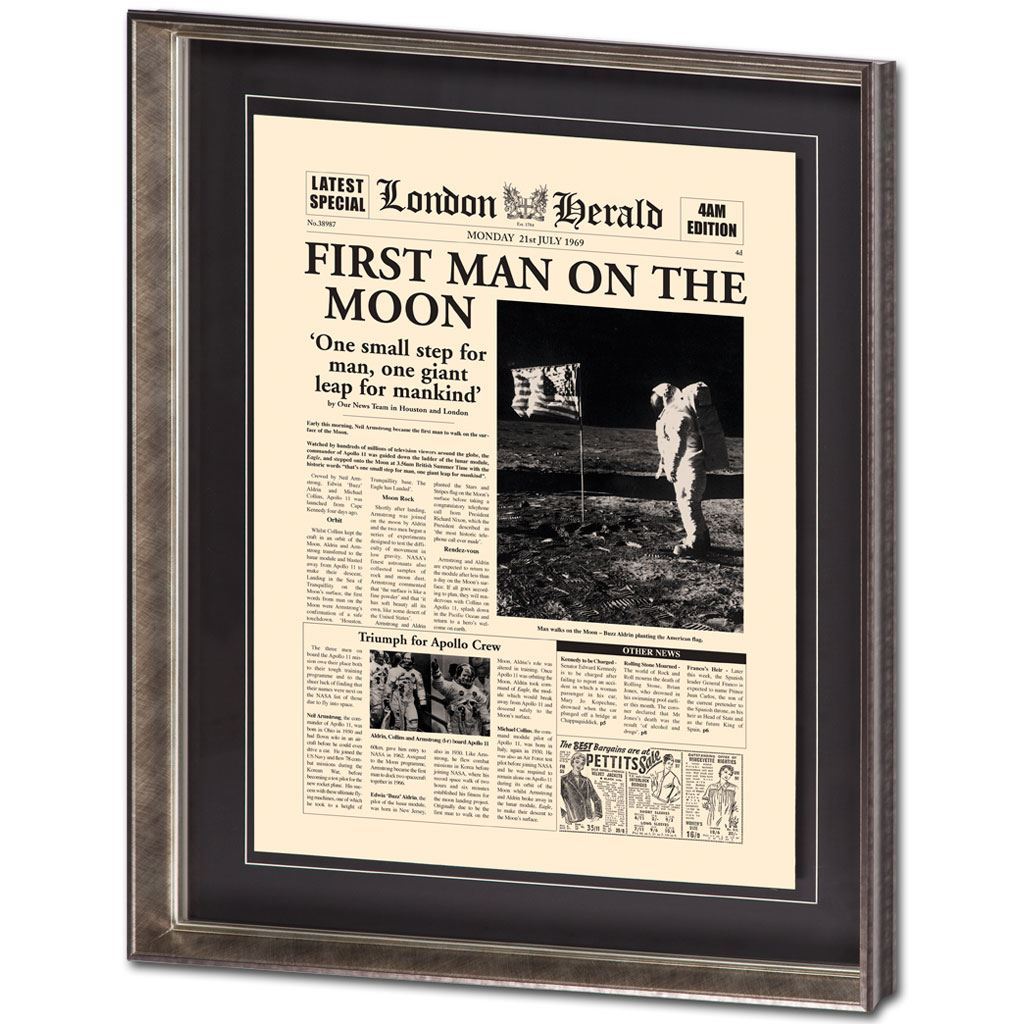 FIRST MAN ON THE MOON WALL ART