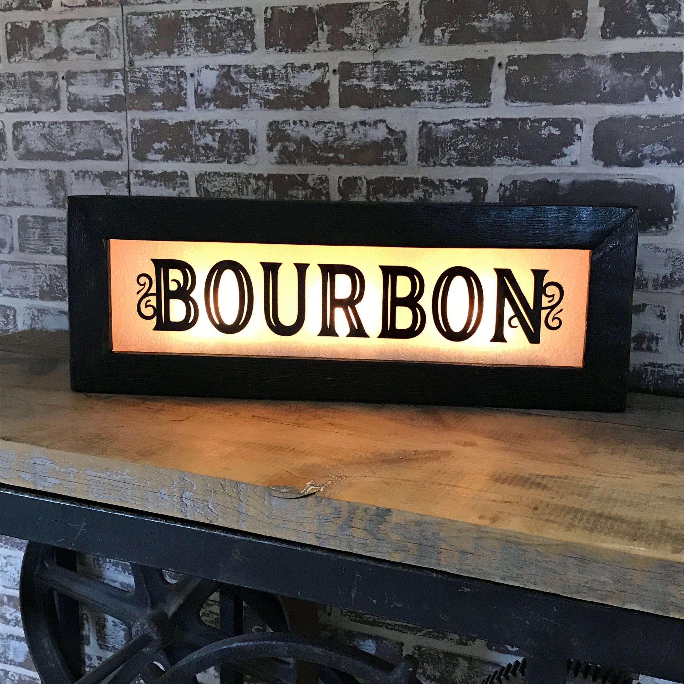 Bourbon Lighted Sign