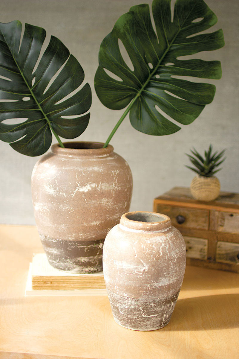 Ceramic Two-Toned Urns