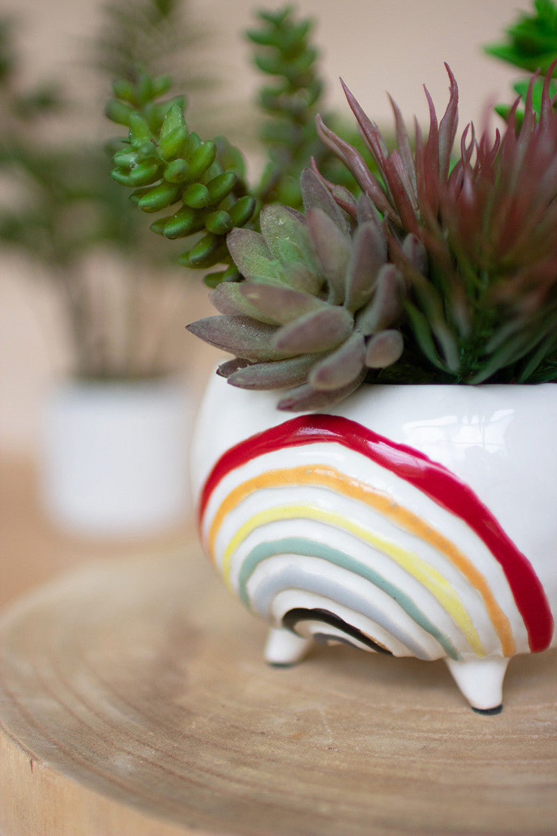 Ceramic Rainbow Planter