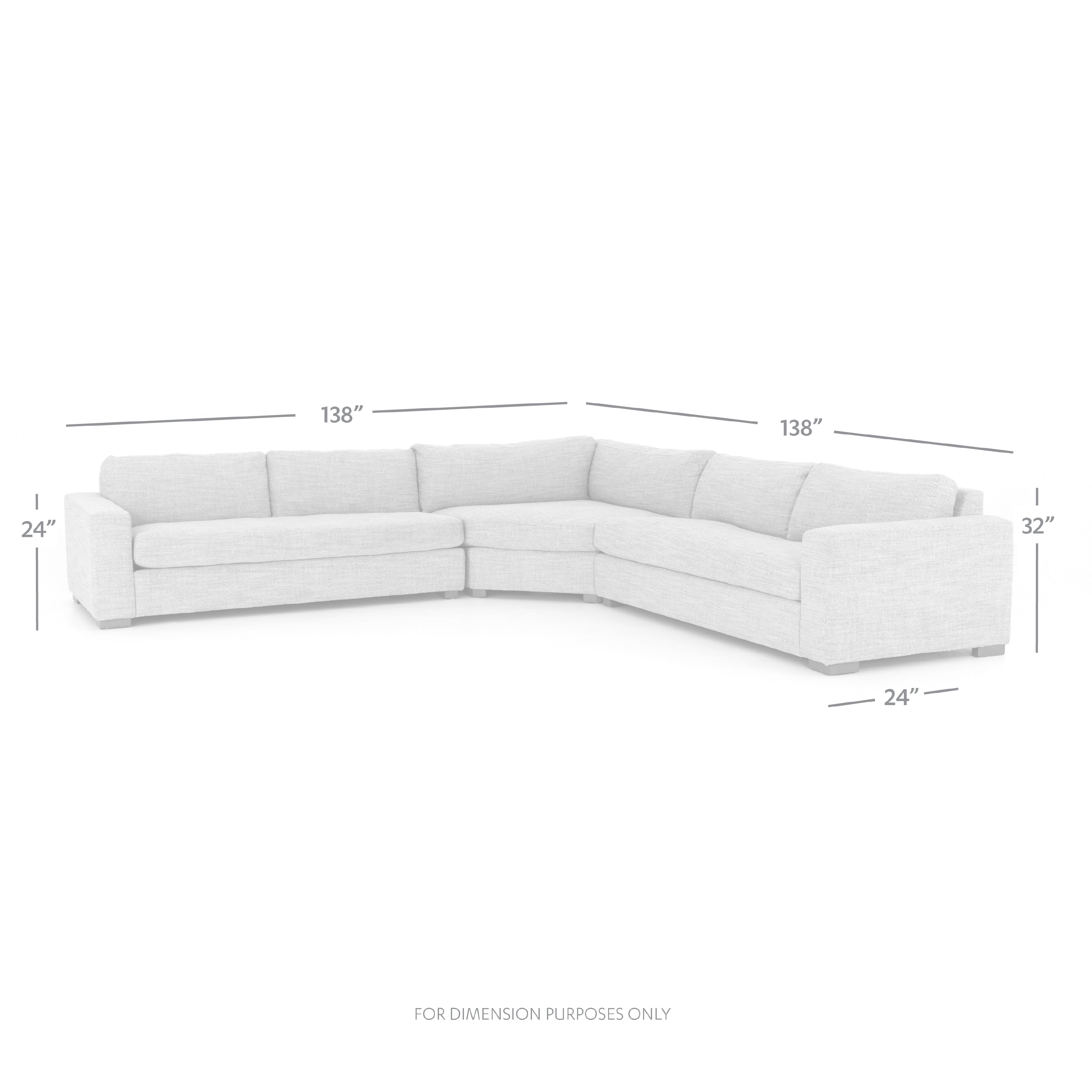 Briscoe 3pc Sectional