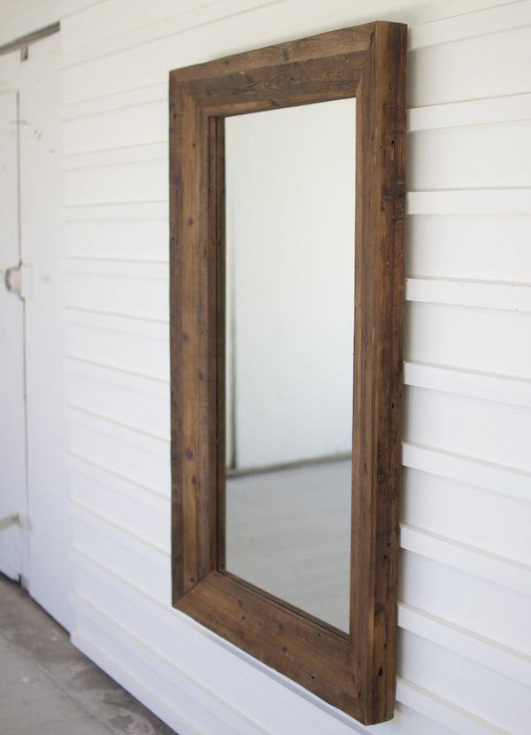 Recycled Wood Framed Mirror