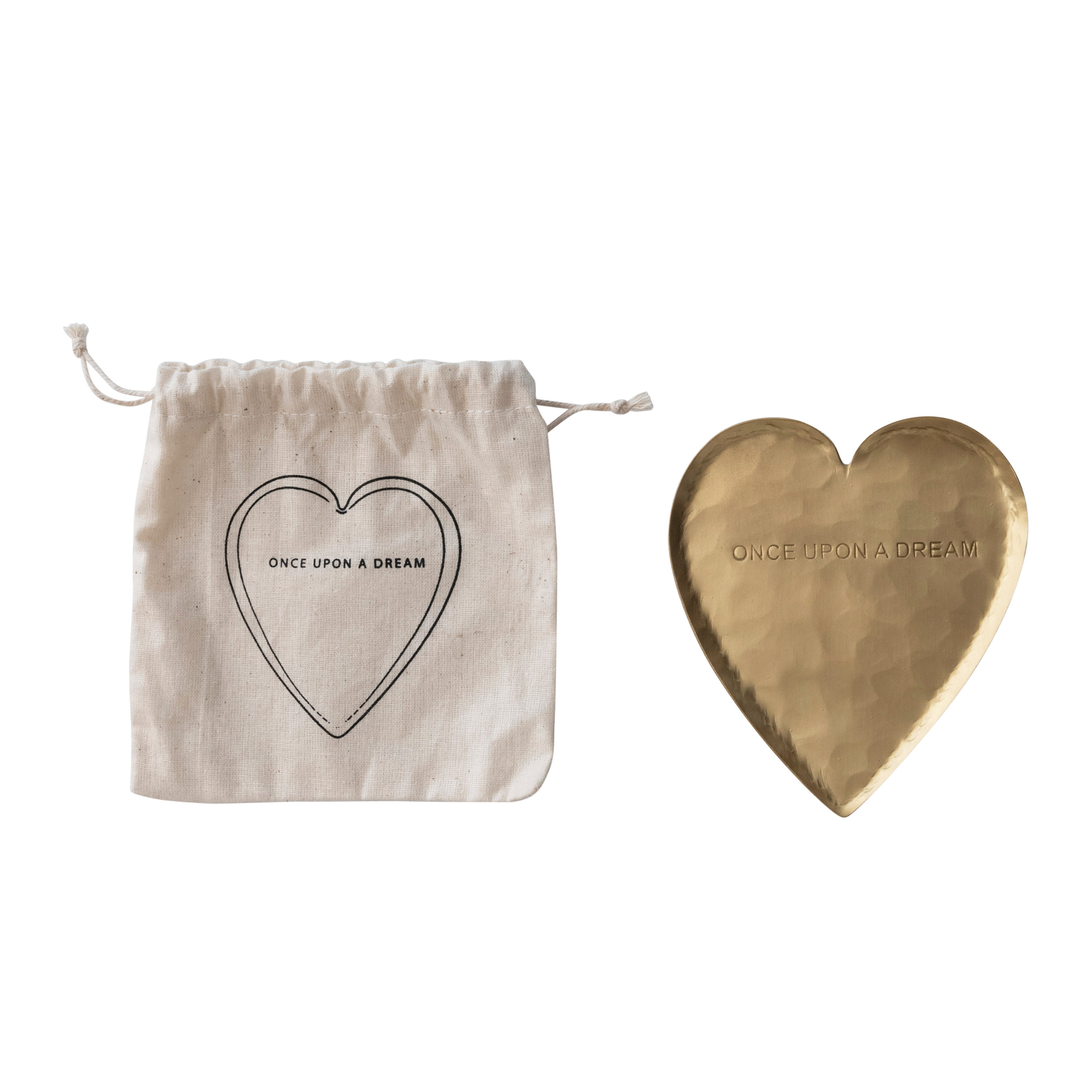 Once Upon a Dream Brass Heart Dish