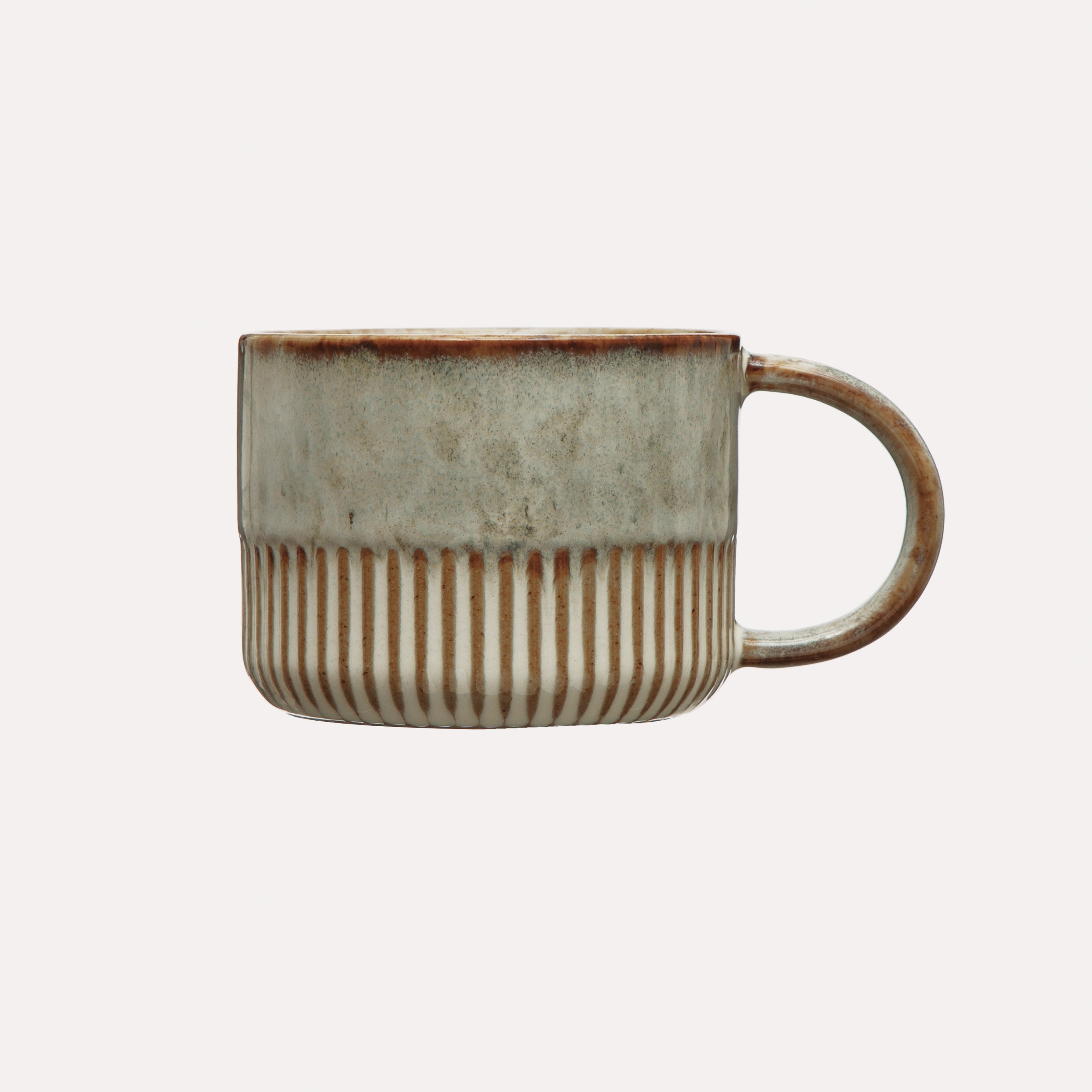 Sage Reactive Glaze Stoneware Mug