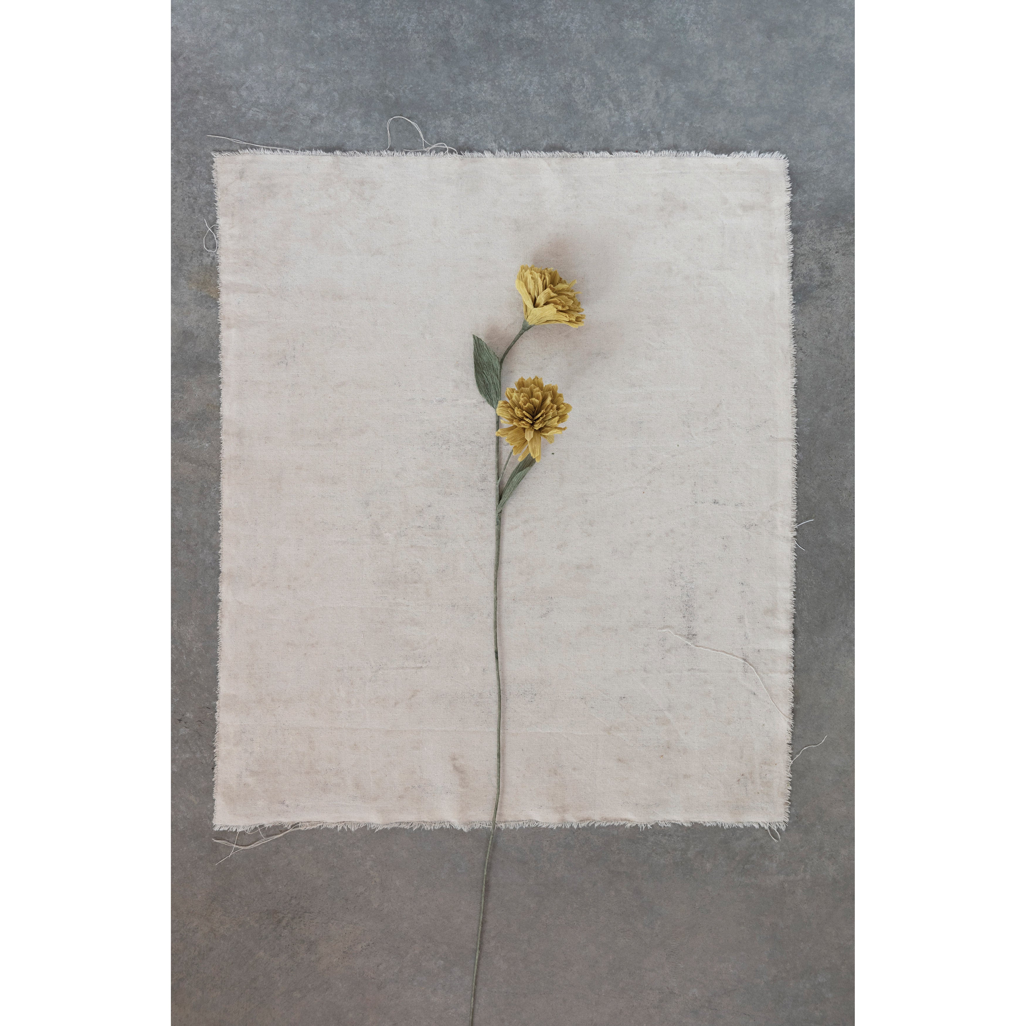 Mustard Paper Chrysanthemum Spray