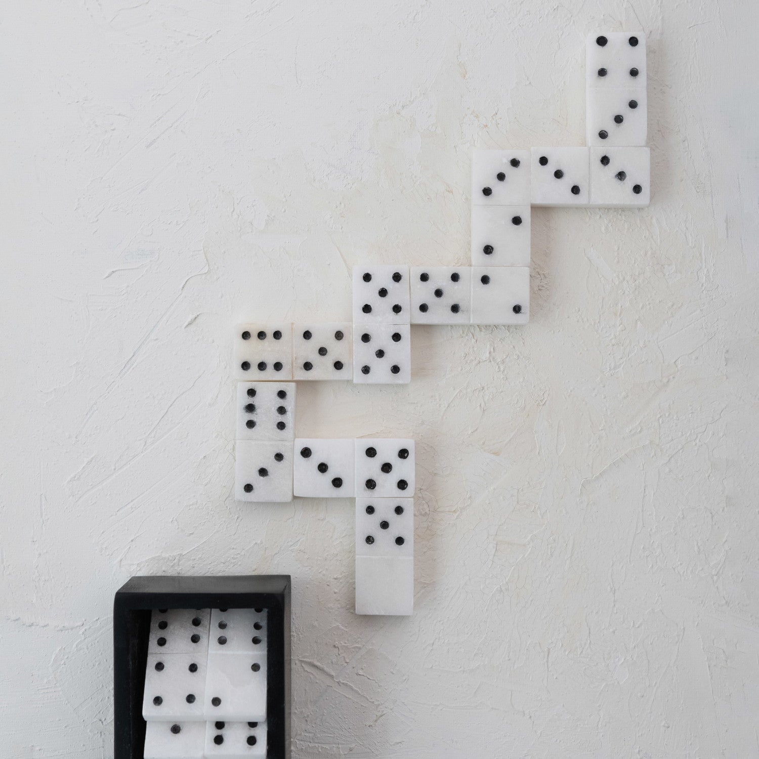 Handmade Alabaster Domino Set