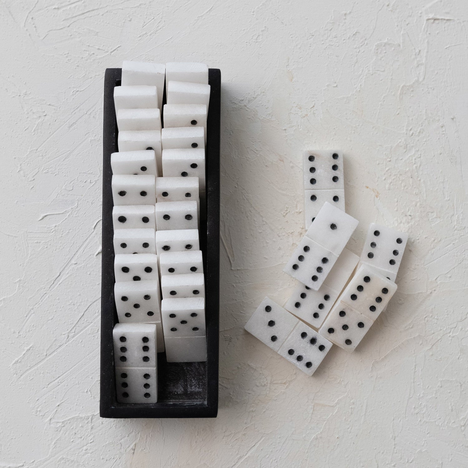 Handmade Alabaster Domino Set