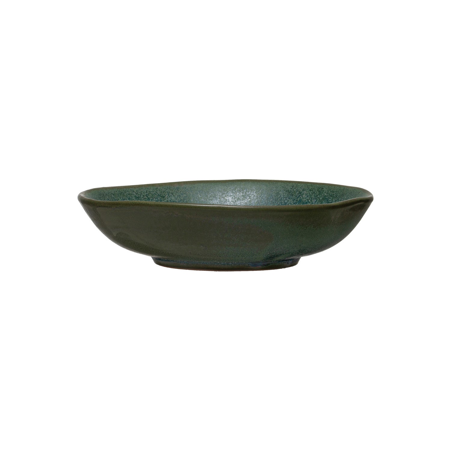 Matte Hunter Green Stoneware Serving Bowl