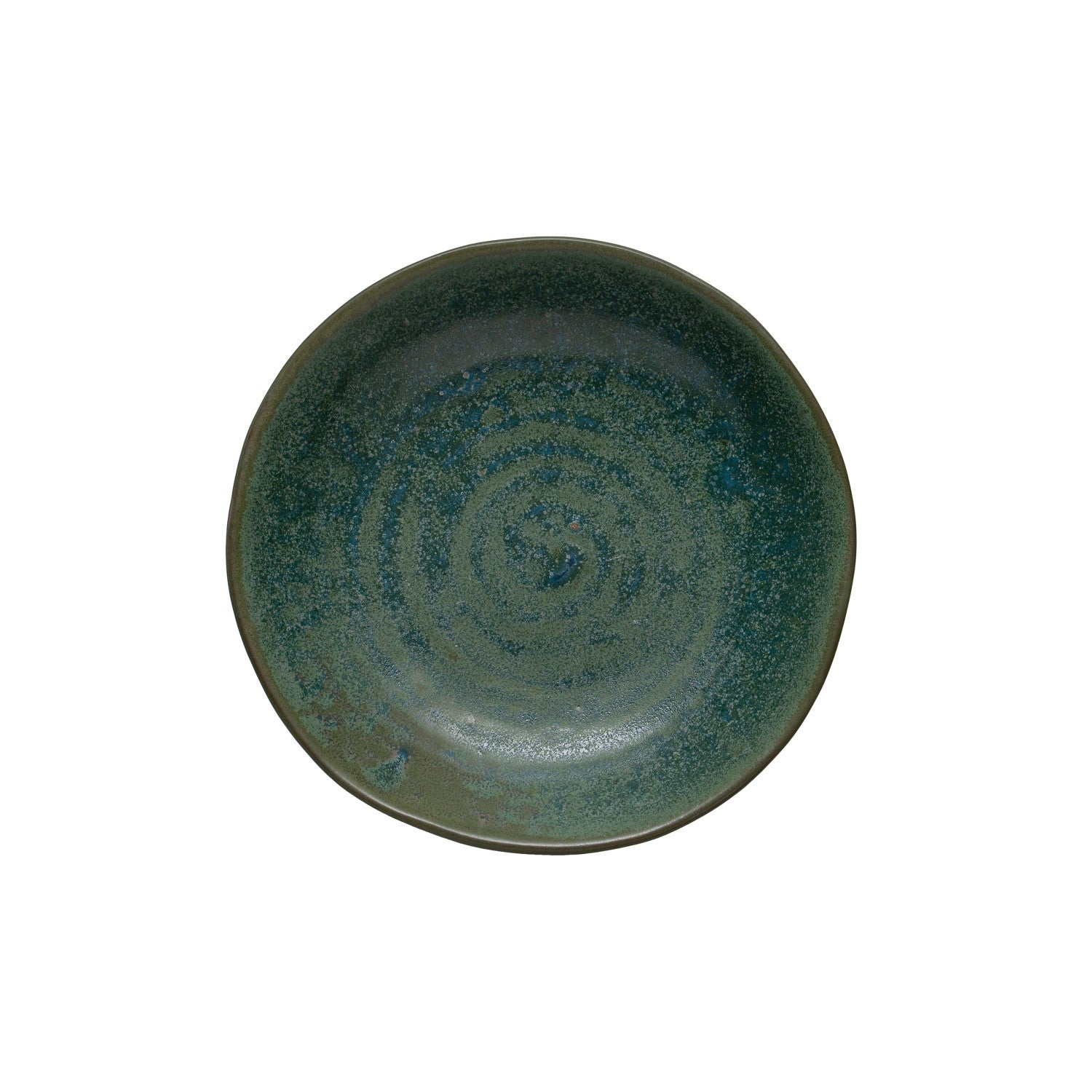 Matte Hunter Green Stoneware Serving Bowl