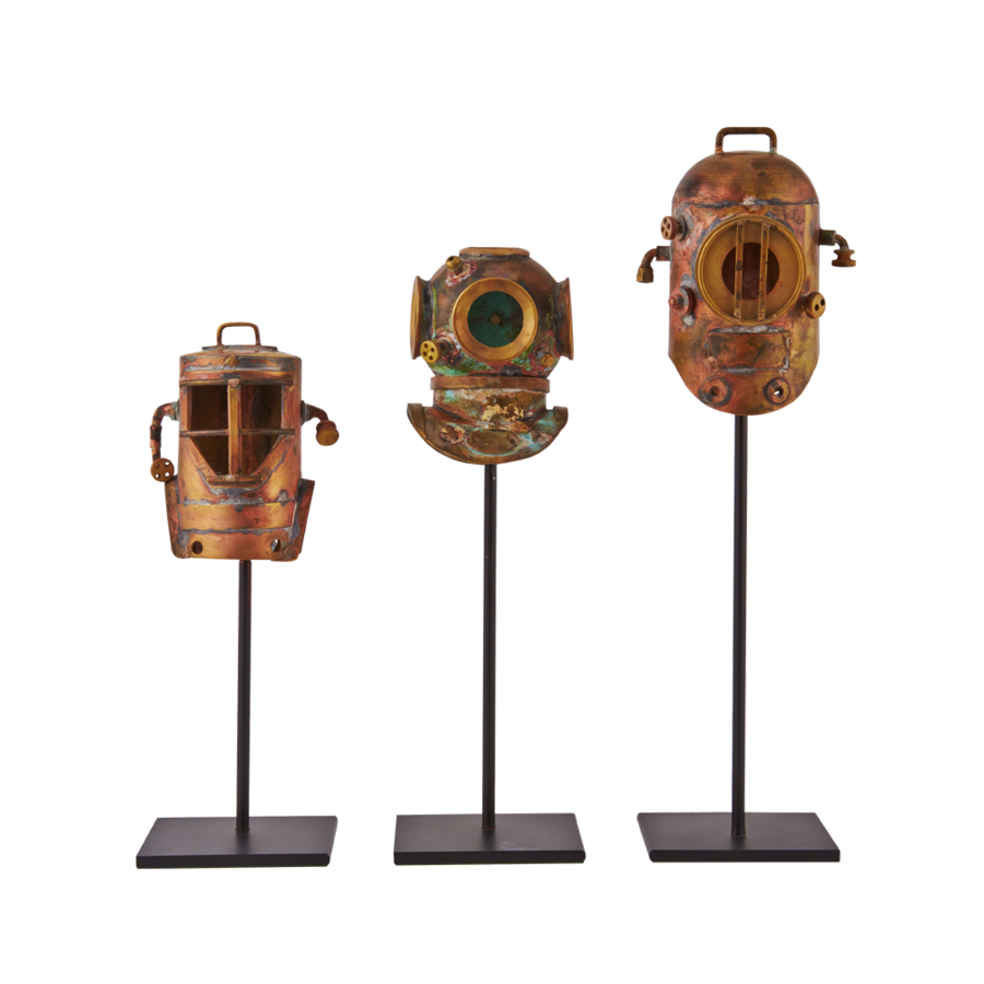 Diver Helmet On Stand
