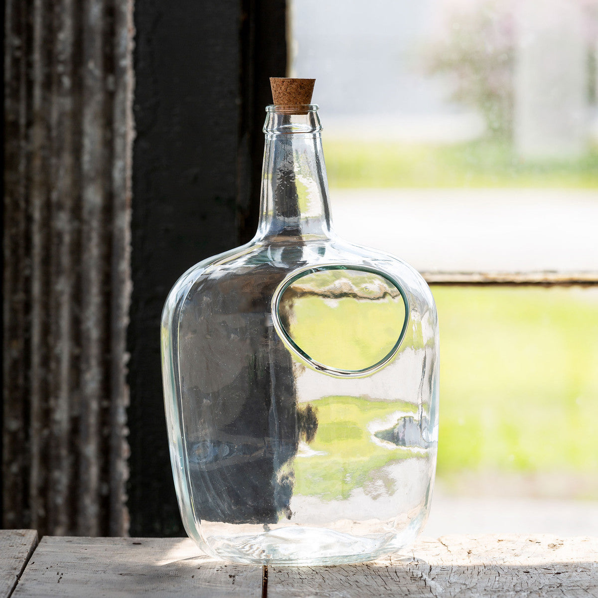 Glass Bottle Terrarium
