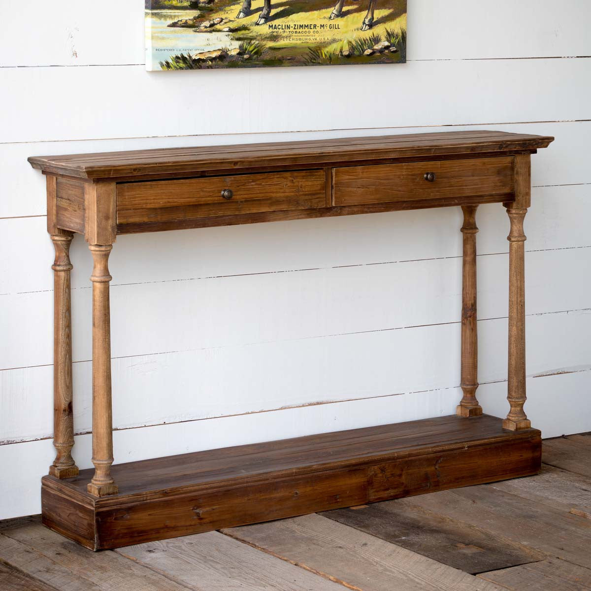 Reclaimed Pine Hall Console Table