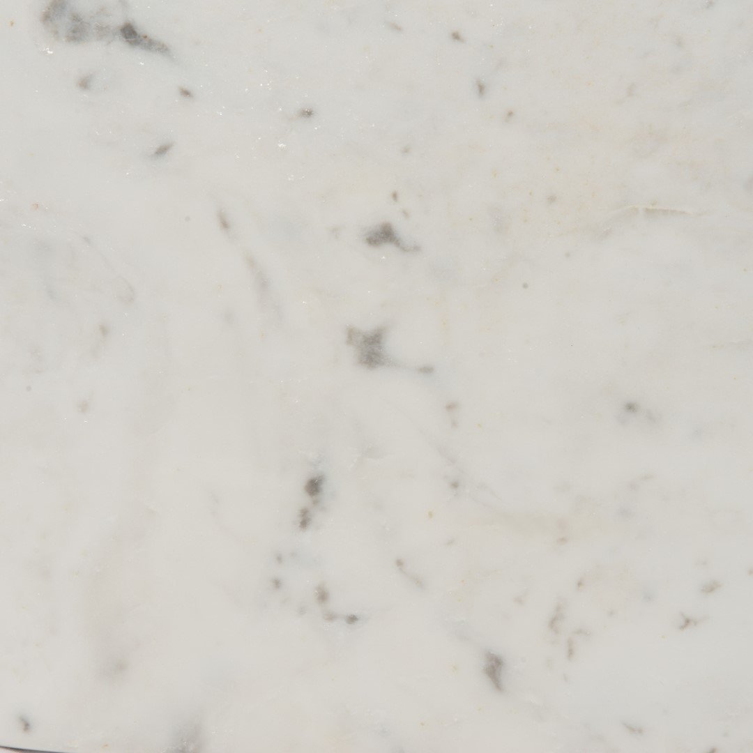 White Marble / Raw Brass