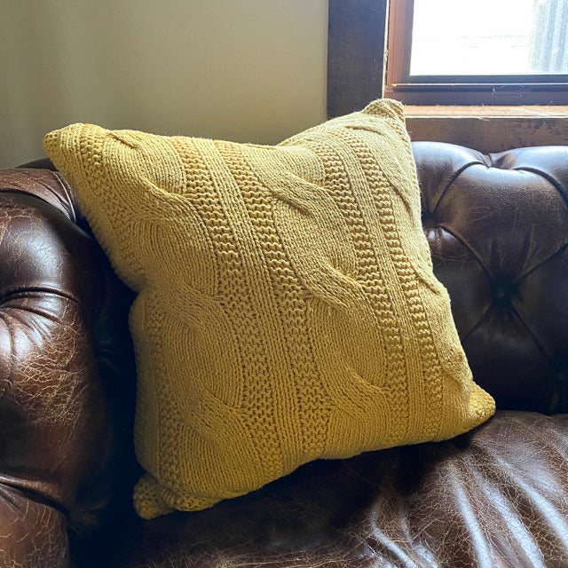 Cable Knit Design Pillow
