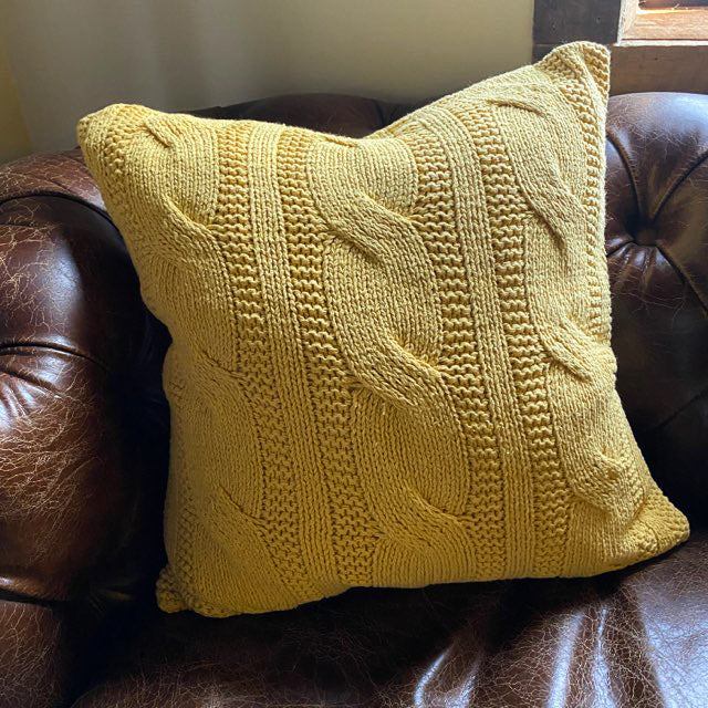 Cable Knit Design Pillow