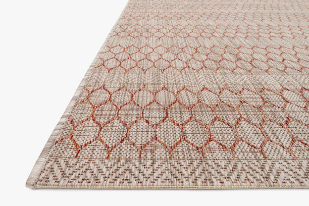 Isle Rug - Beige / Rust