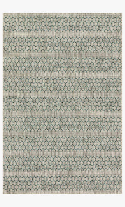 Isle Rug - Grey / Teal