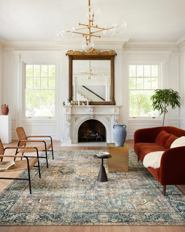 Margot Rug - Terracotta / Lagoon