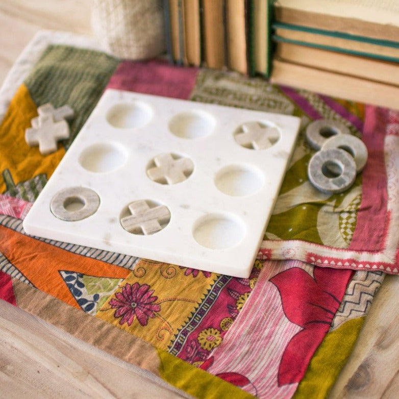 Marble Tic Tac Toe Board