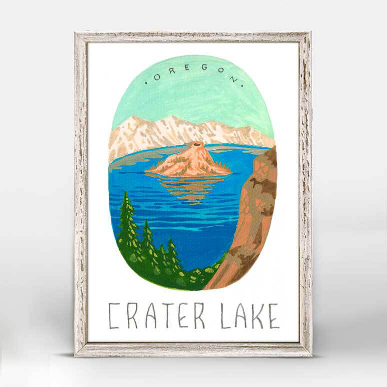 Crater Lake Mini Canvas