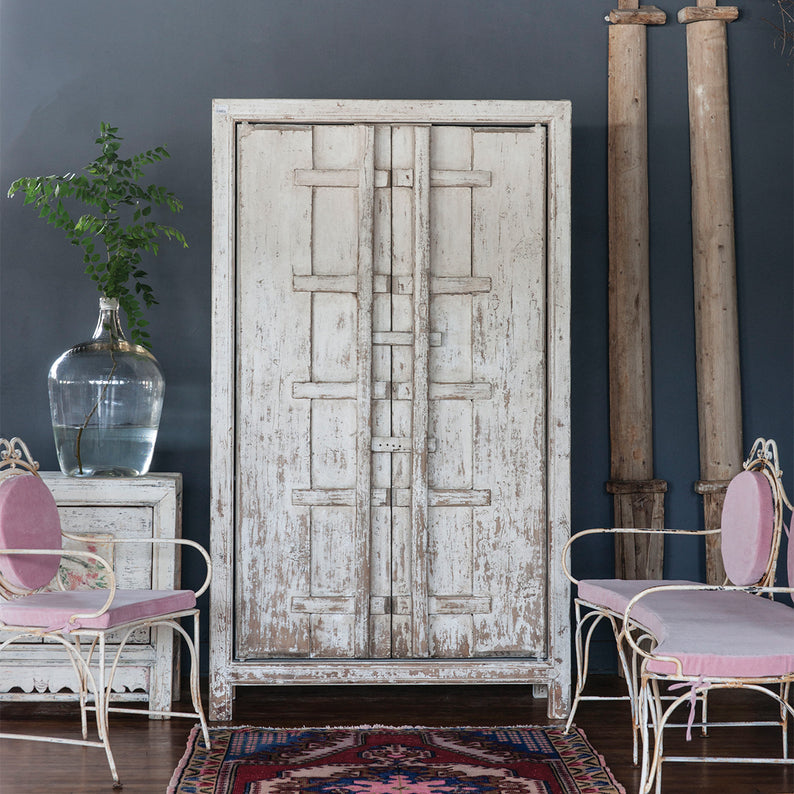 Salvaged Door Armoire