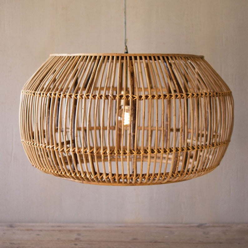 Bamboo Round Pendant Light