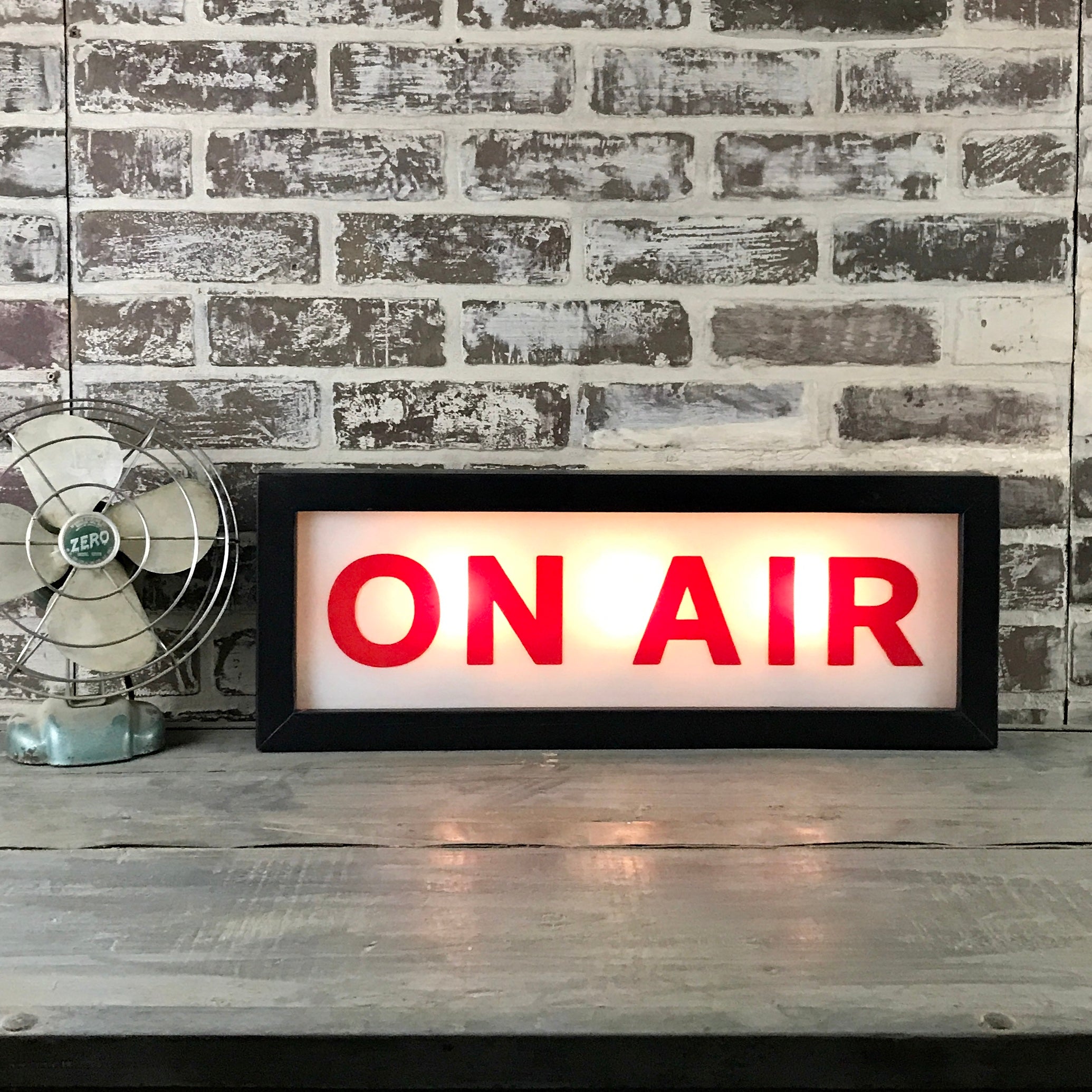 On Air Lighted Sign