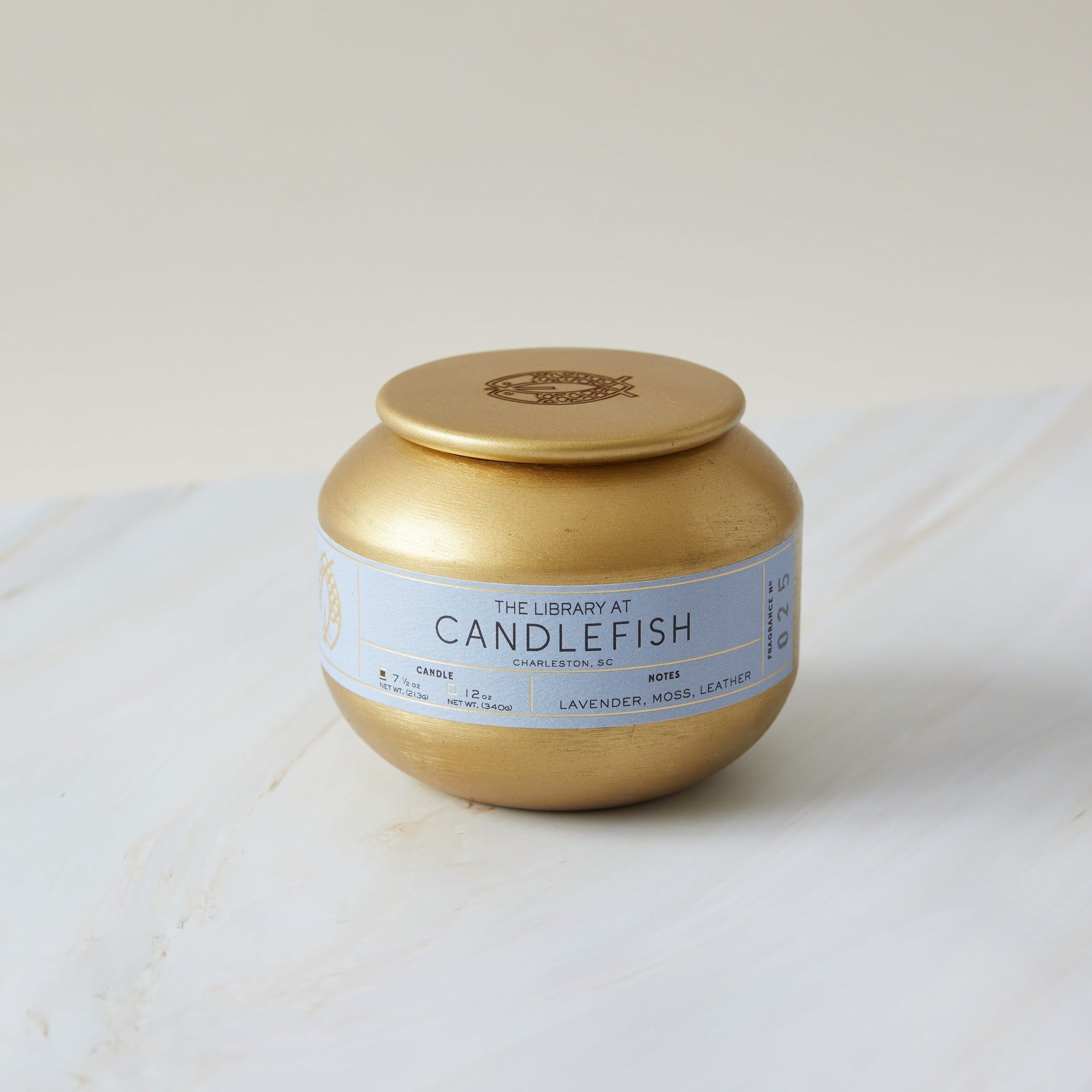 Candlefish No. 25 Gold Tin Candle