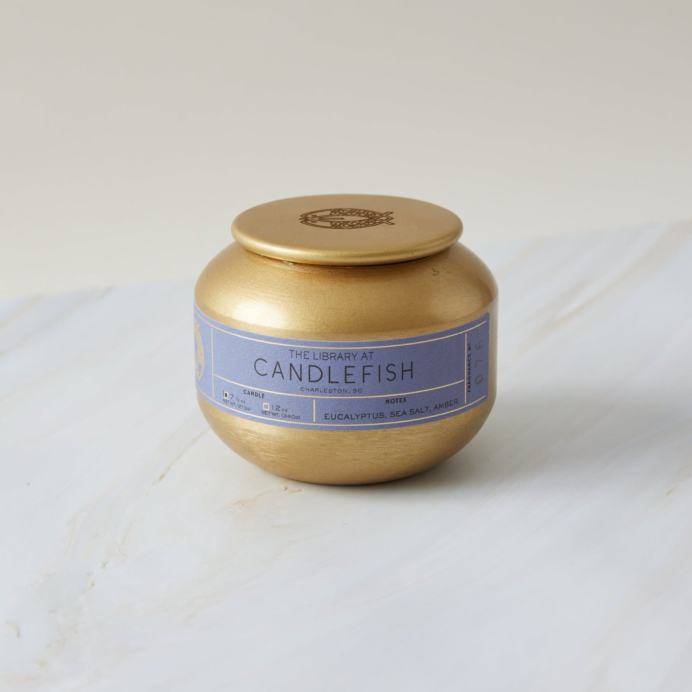 Candlefish No. 76 Gold Tin Candle