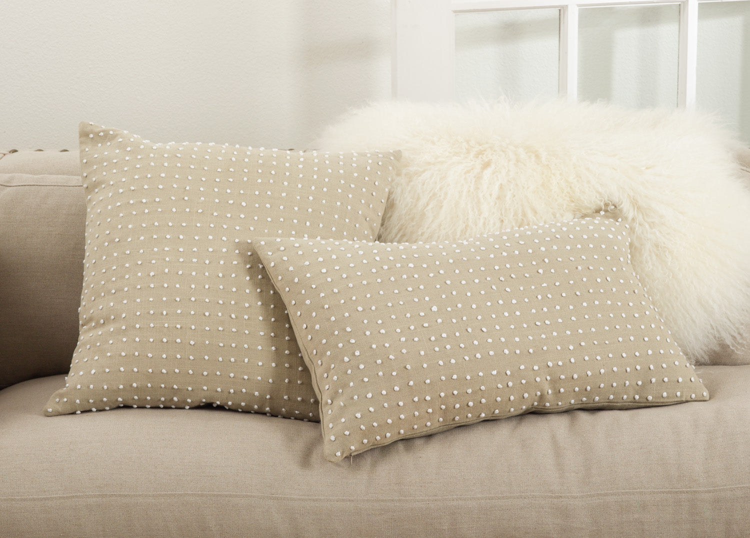 French Knot Pillow