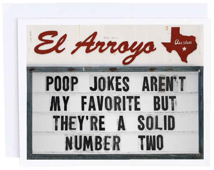 Poop Jokes Greeting Card