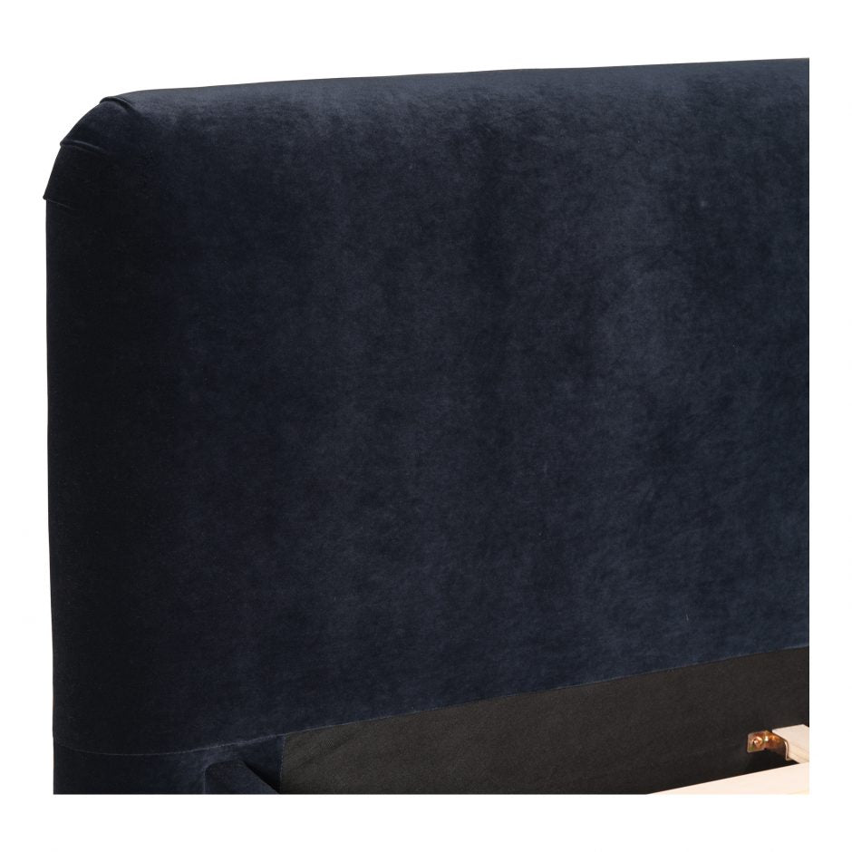 Samara Bed - Blue Velvet