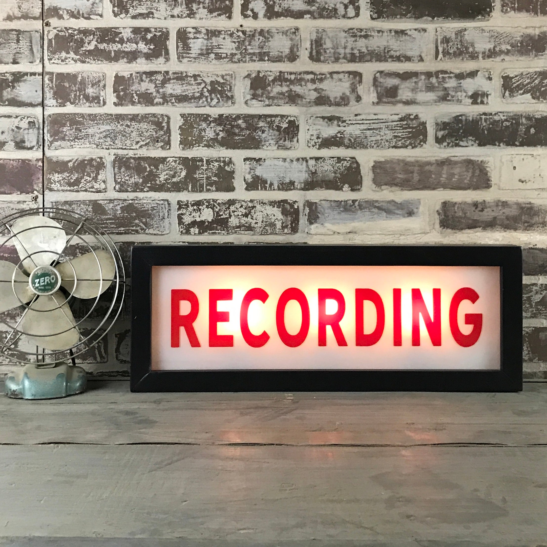 Recording Lighted Sign